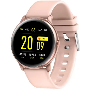 Bilikay KW19 Różowy - Smartwatch - miniaturka - grafika 1