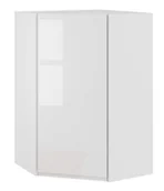 Meble kuchenne - Alba Szafka Wisząca Wysoka Narożna Prawa Gnwu-H92 Biały Połysk - miniaturka - grafika 1