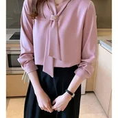 Koszule damskie - TEMU Damski T-Shirt Casual Jednokolorowy na Codzień - miniaturka - grafika 1