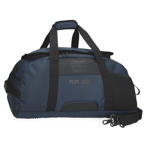 Pepe Jeans Bromley Torba podróżna Niebieski 56x32x25,5 cms Poliester 45,7 l by Joumma Bags, Niebieski, Talla única, torba podróżna
