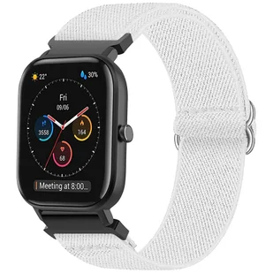 Pasek elastyczny Uniwersalny nylonowy Alogy Nylon opaska do zegarka Smartwatcha 20mm biały - Akcesoria do smartwatchy - miniaturka - grafika 12