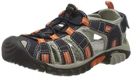 Buty dla chłopców - McKINLEY Unisex dziecięce półbuty Vapor II Jr. do trekkingu i wędrówek, niebieski - niebieski granatowy Dark Grey Red 923-36 EU - miniaturka - grafika 1
