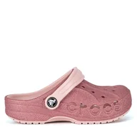Buty dla dziewczynek - Klapki Crocs BAYA GLITTER CLOG KIDS 207015-6SR Różowy - miniaturka - grafika 1