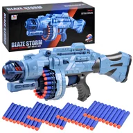 Zabawki militarne - Pistolet wyrzutnia BLASTER naboje 40 szt ZA3796 - miniaturka - grafika 1