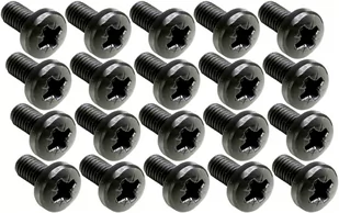 Adam Hall 19" Parts 5417 BLK - Śruba krzyżakowa M6 x 12, czarna 100szt. 5417BLK - Inne akcesoria muzyczne - miniaturka - grafika 1
