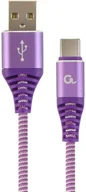Kable USB - Gembird PREMIUM KABEL USB-C 2.0 AM/CM) 2M,FIOLET CC-USB2B-AMCM-2M-PW Zamów do 16:00 wysyłka kurierem tego samego dnia! CC-USB2B-AMCM-2M-PW - miniaturka - grafika 1