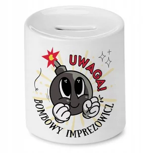 Dla Imprezowicza Skarbonka na Urodziny na Prezent z Nadrukiem ze Zdjęciem + Opakowanie na prezent (wzór 01) - Skarbonki - miniaturka - grafika 1