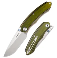 Noże - Nóż składany Remette Wild Species GC103 Green G10, Fine Hand Grinding 14C28N - miniaturka - grafika 1