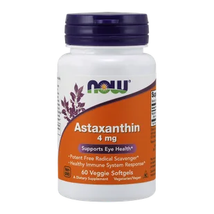 Now Foods NOW Astaxanthin 4mg 60vegcaps - Witaminy i minerały - miniaturka - grafika 1