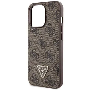Etui Guess GUHCP13XP4TDSCPW na iPhone 13 Pro Max 6.7" - brązowe Crossbody 4G Metal Logo - Etui i futerały do telefonów - miniaturka - grafika 5