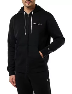 Champion Legacy American Classics-Script Logo Powerblend Polar Full Zip Męska bluza z kapturem, Czarny, L - Bluzy męskie - miniaturka - grafika 1