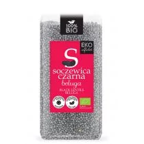 Eko Alfabet Soczewica czarna beluga 400 g - Ziarna i nasiona roślin strączkowych - miniaturka - grafika 1