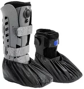Ochraniacz na ortezę typu Walker - osłona na gips i opatrunek w obrębie kończyny dolnej - antypoślizgowy spód, łatwy montaż (AR-600W) - Ortezy, stabilizatory i opaski elastyczne - miniaturka - grafika 1
