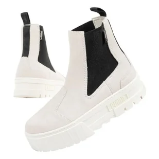 Buty Puma Mayze Chelsea Suede 382829 02 beżowy - Botki damskie - miniaturka - grafika 1