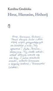Hirsz, Hieronim, Hrihorij - Karolina Grodziska - książka - Biografie i autobiografie - miniaturka - grafika 1