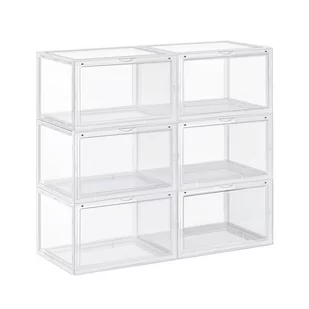 Songmics PLASTICSHOEBOX/6BOXES/36X28X22CM SHOEBOX/6B/36CM - Szafki na buty - miniaturka - grafika 1