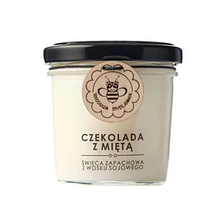 Świece - miodowa mydlarnia Świeca sojowa - Cytrynowa babeczka, 120 ml - grafika 1