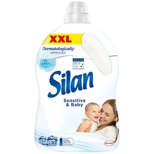 Płyn do płukania SILAN Sensitive and Baby 2860 ml - Środki do prania - miniaturka - grafika 1