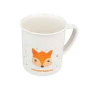 Kubki dla dzieci - CANPOL BABIES Kubek plastikowy z uchem CUTE ANIMALS Lisek, 170ml - miniaturka - grafika 1