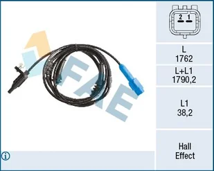 Czujnik, prędkość obrotowa koła FAE Elektryka 78516 - Układ hamulcowy - akcesoria - miniaturka - grafika 1