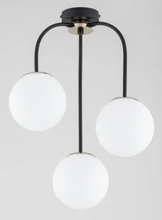 Gamma lampa sufitowa 3xE14 czarna/złota 62481 - Lampy sufitowe - miniaturka - grafika 1