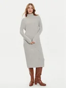 Sukienki - Tommy Hilfiger Sukienka dzianinowa WW0WW43080 Szary Regular Fit - miniaturka - grafika 1