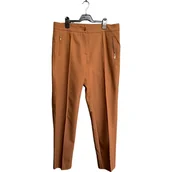 Spodnie damskie - Selected Damskie Spodnie Wygodne Eleganckie Stylowe Brązowe Rozmiar 44 - miniaturka - grafika 1