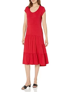Sukienki - Tommy Hilfiger Damska sukienka J2ddr611-7sm-xs w stylu casual, szkarłatne kropki, XS - grafika 1