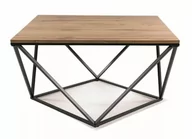 Ławy i stoliki kawowe - Ława stolik SILVER A kolor DĄB ARTISAN/CZARNY 80X80 - miniaturka - grafika 1