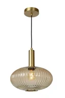 Lampy sufitowe - Lucide MALOTO Bursztynowa śr. 30cm. E27 Lampa wisząca 45386/30/62 - miniaturka - grafika 1