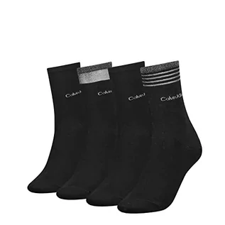 Skarpetki damskie - Calvin Klein Skarpety damskie CLSSC (4 sztuki), czarny, rozmiar uniwersalny - grafika 1