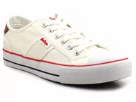 Trampki męskie - Trampki męskie przed kostkę - LEE COOPER 22-31-0863M, białe - Lee Cooper - miniaturka - grafika 1