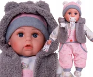 Lalki dla dziewczynek - Lalka Bobas Mówi I Śpiewa Polski 45CM+SMOCZEK_66 - miniaturka - grafika 1