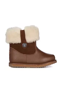 Buty dla dziewczynek - Emu Australia śniegowce dziecięce Topaz kolor brązowy - grafika 1