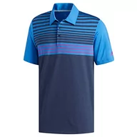 Koszulki męskie - adidas Męska koszulka polo, Niebieski (Azur/Morado Dw9175), XS - miniaturka - grafika 1