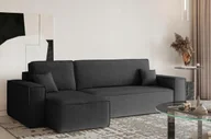 Narożniki - Sofa w kształcie L BEST narożnik tkanina Neve ciemnoszary lewy - miniaturka - grafika 1