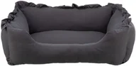 Legowiska dla psów - Trixie Amelie bed, square, 100 × 70 cm, dark grey - miniaturka - grafika 1