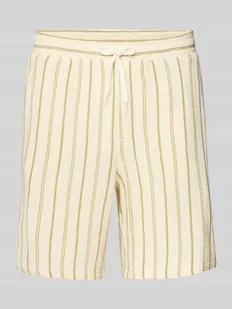 Szorty o kroju regular fit z fakturowanym wzorem model ‘JAIDEN COBA’ - Spodenki męskie - miniaturka - grafika 1