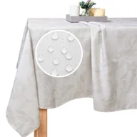 Obrusy i serwetki - Obrus Ogród Gaia 140x180 Beżowy Kwiaty, Wodoodporny i Plamoodporny - Idealny na Przyjęcia i Spotkania w Ogrodzie - miniaturka - grafika 1