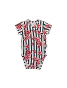 Body dla niemowląt - Nicol Body niemowlęce bawełniane rozpinane krótki rękaw druk Nana, Rozmiar: 56 - miniaturka - grafika 1