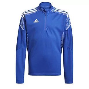 adidas Unisex dziecięcy sweter Con21 Tr Top Y niebieski Niebieski (team royal blue)/Bia?y 5 Lat - Swetry damskie - miniaturka - grafika 1