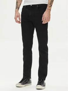 Lee Jeansy Rider 112140635 Czarny Slim Fit - Spodnie męskie - miniaturka - grafika 1