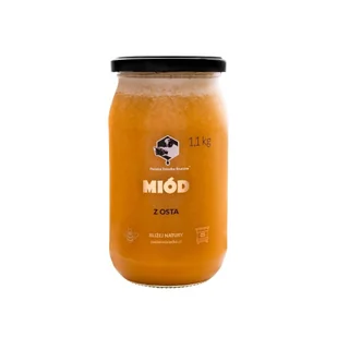 Miód z osta 1,1 kg Pasieka Dziadka Brunona - Miód - miniaturka - grafika 1