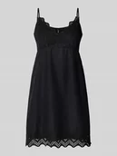 Sukienki - Sukienka mini lekko rozkloszowana z ażurową koronką model ‘LOU LIFE’ - miniaturka - grafika 1