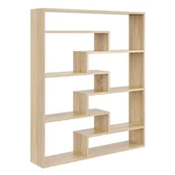 Regały - Regał ścienny na książki, biblioteczka, 104x18x120 cm, dąb sonoma, mat - miniaturka - grafika 1