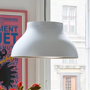 HAY PC M lampa wisząca z dyfuzorem, aluminium - Lampy sufitowe - miniaturka - grafika 1
