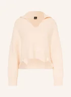 Swetry damskie - Boss Sweter Frolis Z Kaszmiru rosa - BOSS - miniaturka - grafika 1