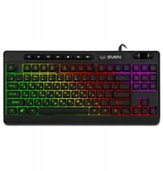 Klawiatury - Sven SVEN KB-G8200 klawiatura podświetlana rosyjski ukraiński cyrylica USB - miniaturka - grafika 1