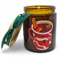 Świece - Świeca Sojowa Świąteczna Grzane Wino 150g Ręcznie Wykonana Prezent Święta - miniaturka - grafika 1