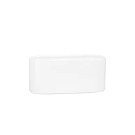 Donice - Osłonka ceramiczna ogródek storczyk 40 x 16,5 cm, biały (odcień szary) połysk symbol 650 - miniaturka - grafika 1